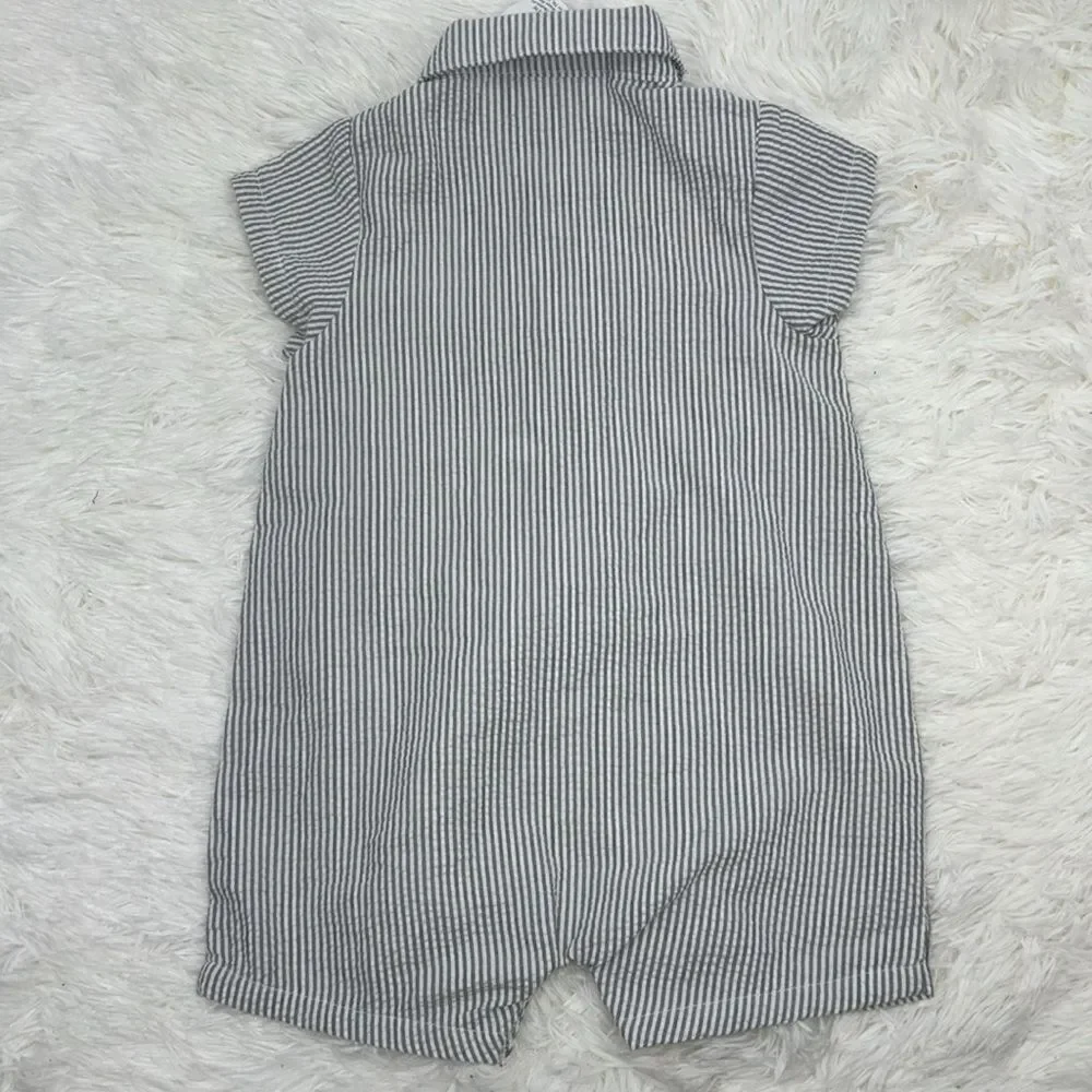 Good Lad Seersucker Romper New 18 Months